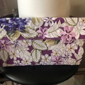 Flowered Clutch Purse